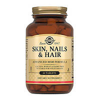 Комплекс для кожи, волос, ногтей Solgar Skin, Nails Hair, Advanced MSM Formula 60 Tabs MP, код: 7519176