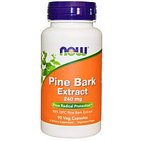 Экстракт сосновой коры Pine Bark Now Foods 240 мг 90 вегетарианских капсул UN, код: 7701124