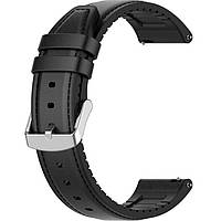 Ремешок кожаный для часов универсальный BeWatch 22 мм Черный (102CL01) BF, код: 8403950