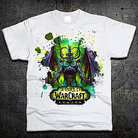 Футболка Fruit of the Loom Иллидан Варкрафт Illidan World of Warcraft Белый 152 см (219289) EM, код: 7584670