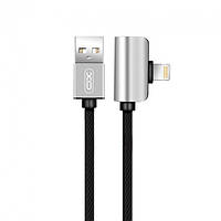 Кабель USB XO NB46 2в1 + переходник USB - Lightning + Lightning Audio 1m (silver) UN, код: 8328001