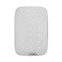Беспроводная сенсорная клавиатура Ajax Keypad Plus white со считывателем карт Pass и брелоков MY, код: 6746556