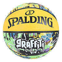 Мяч баскетбольный резиновый Graffiti Ball Spalding 84374Z 7 SB, код: 8389394