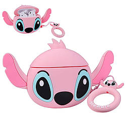 Силіконовий чохол Alitek для навушників Apple AirPods 3 Стіч Рожевий