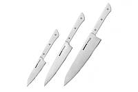 Набор кухонных ножей из 3-х предметов Samura Harakiri (SHR-0220W) EJ, код: 7940182