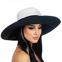 Шляпа Del Mare ТРИКОЛОР 55-57 Белый черный OM, код: 2599411