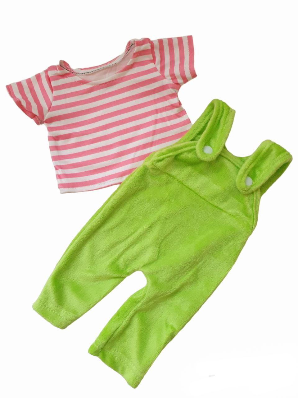 Одяг для ляльки Бебі Бона / Baby Born 40-43 см набір футболки штани салатовий 8705