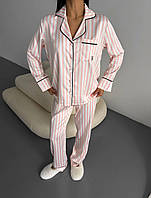 Красивая розовая женская атласная пижама victoria secret, весенняя пижамка в стиле виктория сикрет для девушек Белый, S