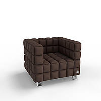 Мягкое кресло KULIK SYSTEM NEXUS Ткань 1 Шоколадный (hub_dlkY91546) BX, код: 1762375