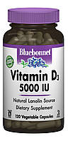 Витамин D3 5000IU Bluebonnet Nutrition 120 гелевых капсул ST, код: 1844494