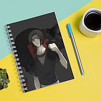 Скетчбук Sketchbook блокнот для рисования с принтом Naruto Наруто Итачи Учиха А3 Кавун 48 EM, код: 8301547
