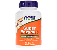 Пищеварительные ферменты NOW Foods Super Enzymes 90 Caps UN, код: 7597997