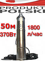 50 метрів шнековий насос глибинний Gidroteh 1.2 — 50 — 0.37 для води колодязів і свердловин.