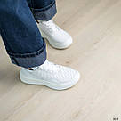 Шкіряні жіночі білі кросівки перфорація, фото 9