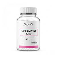 Жиросжигатель для спорта OstroVit L-Carnitine 1250 60 Caps FT, код: 7520401