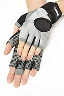 Женские перчатки для фитнеса Designed for Fitness DF Silver XS серые FT, код: 6627630
