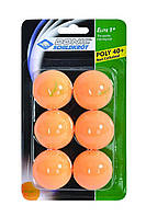 Мячики Donic Elite 1 40+ Orange 6pcs (hub_qewE11787) PR, код: 1711393