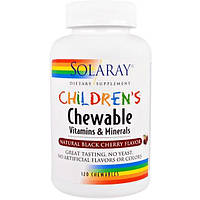 Витаминно-минеральный комплекс Solaray Children's Chewable Vitamins and Minerals 120 Chewable DS, код: 7519027