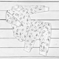 Комплект для малышей от трех месяцев Malena milk боди со штанами 86 см белый (1315731931) CP, код: 8328855