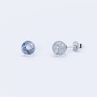 Сережки срібні INFINI роджені з місячним каменем s2mkmc-148 EM, код: 7734834