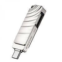 USB-накопитель Borofone BUD3 Type C 32Gb USB Flash Drive 3.0 32 Гб Steel US, код: 8062952