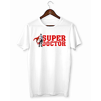 Футболка белая с принтом Арбуз Super Doctor. Супер доктор XL VA, код: 8190222