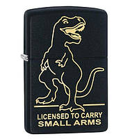 Зажигалка бензиновая Zippo 218 Licensed to Carry Design Черная (29629) PK, код: 7914609