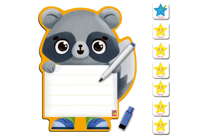 Магнітна дошка 'Єнот' з маркером (укр.) VT3601-20