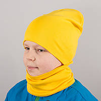 Детская шапка с хомутом КАНТА размер 48-52 желтый (OC-568) CP, код: 6489517