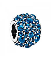 Серебряный шарм Pandora Shimmering Droplets 791755NLB EM, код: 7359488