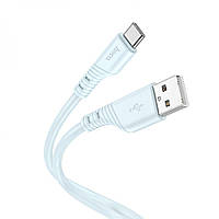 Кабель Hoco X97 Crystal color Silicone USB to Type-C 1 m 2,4А Blue PK, код: 8139372