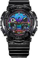 Часы Casio G-SHOCK GA-100RGB-1AER Black PI, код: 8321677