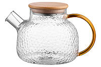 Заварочный чайник стеклянный боросиликатное стекло 1000 мл Ardesto Dew AR3010GH PK, код: 8325348