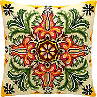Набір для вишивання декоративної подушки Чарівниця Калейдоскоп квітів 40×40 см V-148 EJ, код: 7243102