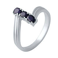 Серебряное кольцо SilverBreeze с натуральным сапфиром 2006152 18.5 размер TN, код: 1744373