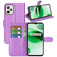 Чехол-книжка Litchie Wallet Realme C35 Violet DL, код: 8131084