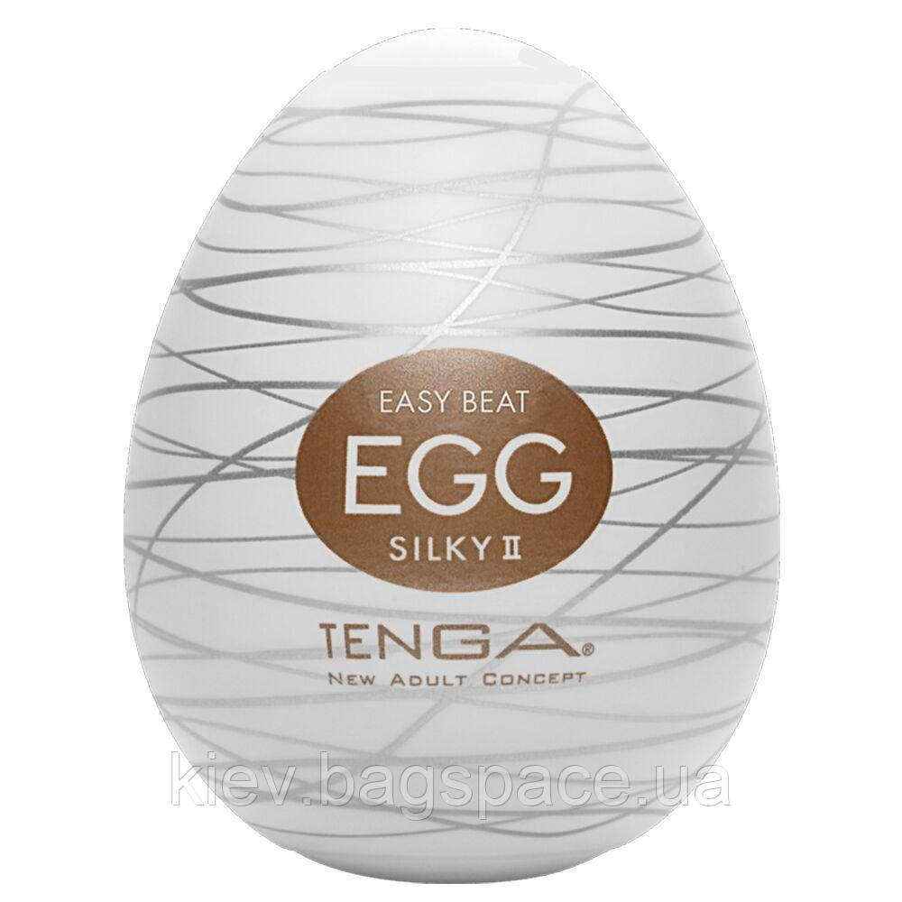 Мастурбатор-яйцо Tenga Egg Silky II з рельєфом у формі павутини KB, код: 7599355