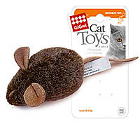Игрушка для котов GiGwi Мышка с электронным чипом Melody chaser 15 см Коричневый (75038) GB, код: 7687795