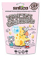 Сыр сушеный хрустящий вспененный snEco для детей PINK, 28г CS, код: 7472088