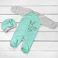 Комплект Malena з чоловічком little bunny mint 62 см ментол (136974534) PR, код: 8334258