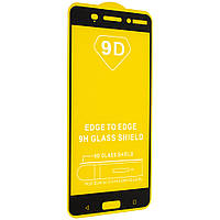 Защитное стекло 9D Glass 0.20 mm Full Glue для Nokia 6 Dual Sim Black (00007106) EJ, код: 1287491