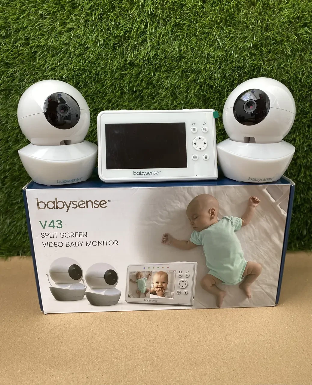 Відеоняня BabySense V43 з монітором 4,3 дюйма, з двома камерами та аудіо, фото 1