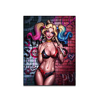 Постер Харли Квинн с Битой Harley Quinn (7256) My Poster EM, код: 8345320
