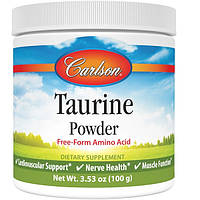 Таурин Carlson Labs Taurine Powder 100 g 31 servings Unflavored SN, код: 7955649