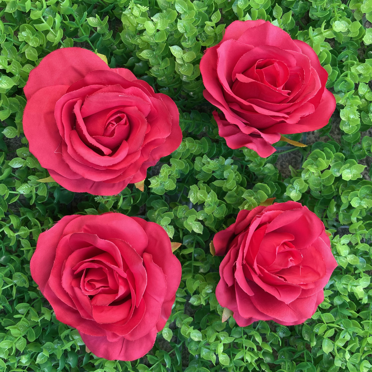 Головка троянди 8 см червона