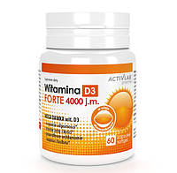 Витамин D для спорта Activlab Vitamin D3 Forte 4000 IU 100 mcg 60 Softgels SX, код: 7627280