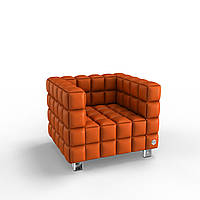 Мягкое кресло KULIK SYSTEM NEXUS Экокожа 1 Оранжевый (hub_WPfe81425) MP, код: 1762335