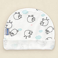 Шапка Dexters с наружными швами cute lambs белый 38 (171729869116) OB, код: 8335911
