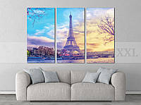 Модульна картина Poster-land Париж Вежа Art-196_XXL KB, код: 6502501