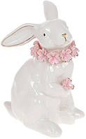 Декоративная фигурка Rabbit with flowers BonaDi PK, код: 8389748